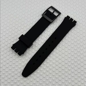 Black Watch Band (Strap Only) - fits Swatch Gent model
